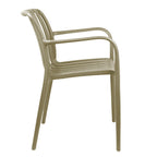 Πολυθρόνα Zoi pp σε cappucino απόχρωση 58.5x54x80εκ
