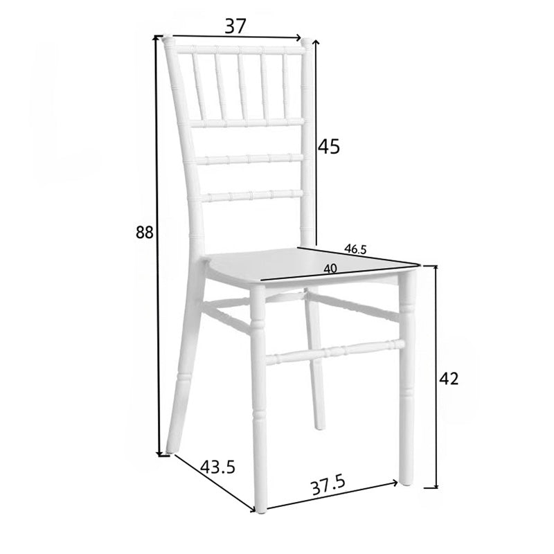 Καρέκλα Tiffany διάφανο pc 38x38.5x88εκ