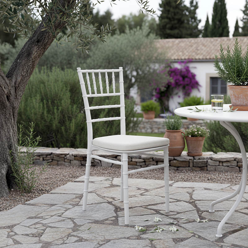 Καρέκλα Tiffany pp σε λευκή απόχρωση 40x40x88εκ