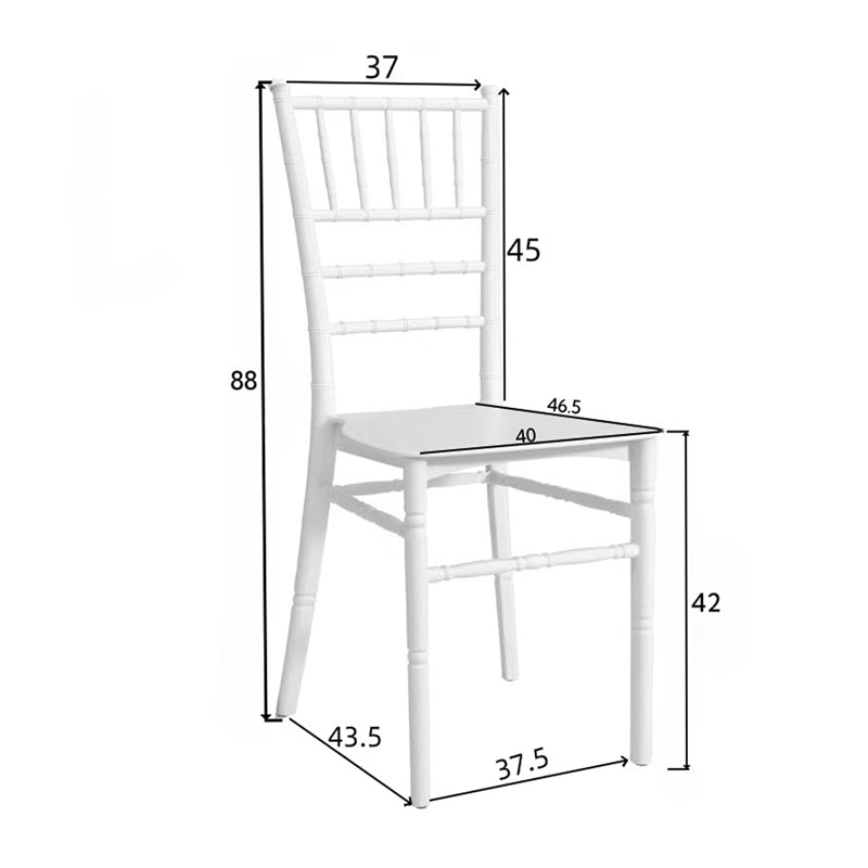 Καρέκλα Tiffany pp σε λευκή απόχρωση 40x40x88εκ