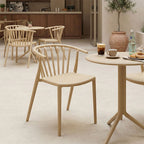 Πολυθρόνα Zelma pp σε ανοιχτή απόχρωση cappuccino 55x53x73εκ