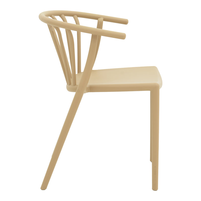 Πολυθρόνα Zelma pp σε ανοιχτή απόχρωση cappuccino 55x53x73εκ