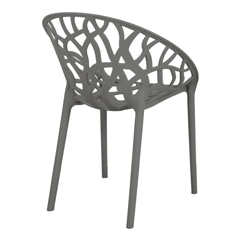 Πολυθρόνα Daren pp σε ανθρακί απόχρωση 59x60x79,5εκ