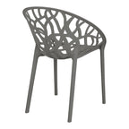 Πολυθρόνα Daren pp σε ανθρακί απόχρωση 59x60x79,5εκ