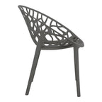 Πολυθρόνα Daren pp σε ανθρακί απόχρωση 59x60x79,5εκ