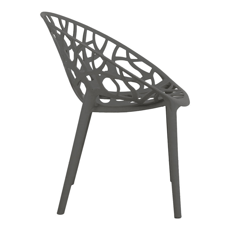 Πολυθρόνα Daren pp σε ανθρακί απόχρωση 59x60x79,5εκ