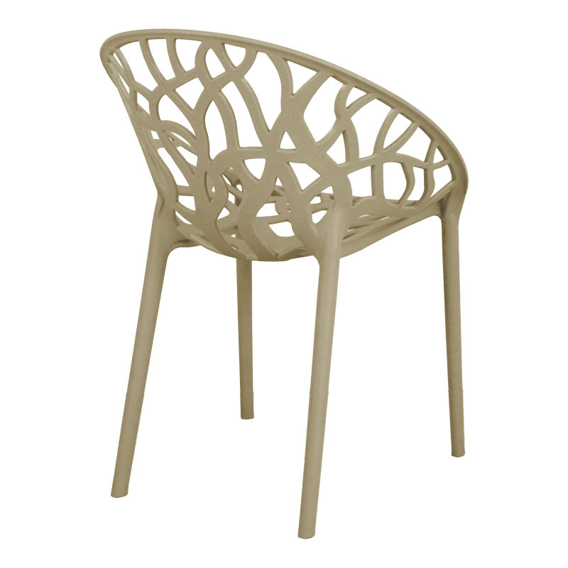 Πολυθρόνα Daren pp σε cappuccino απόχρωση 59x60x79,5εκ