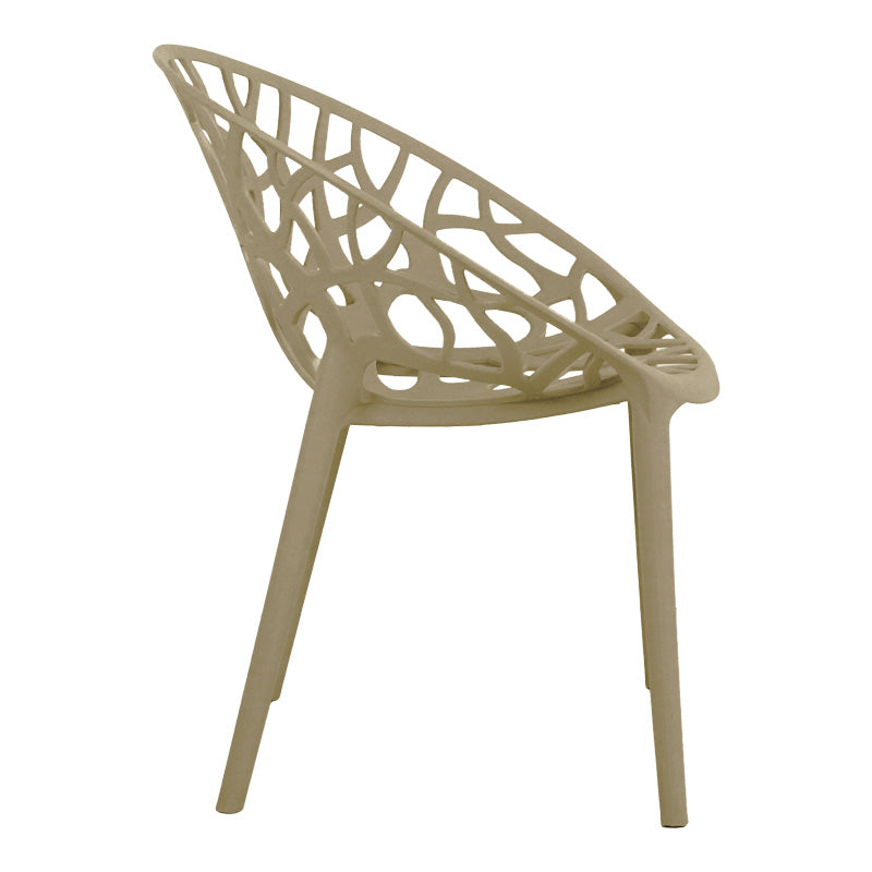 Πολυθρόνα Daren pp σε cappuccino απόχρωση 59x60x79,5εκ