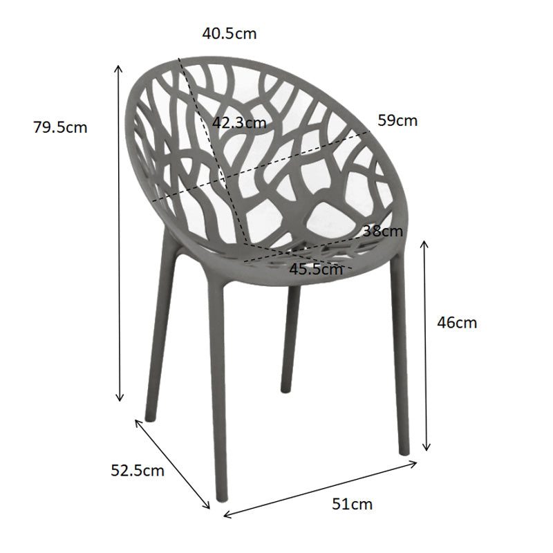 Πολυθρόνα Daren pp σε cappuccino απόχρωση 59x60x79,5εκ