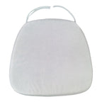 Μαξιλάρι Tiffany ύφασμα σε λευκή απόχρωση 40.5x38.5x4εκ
