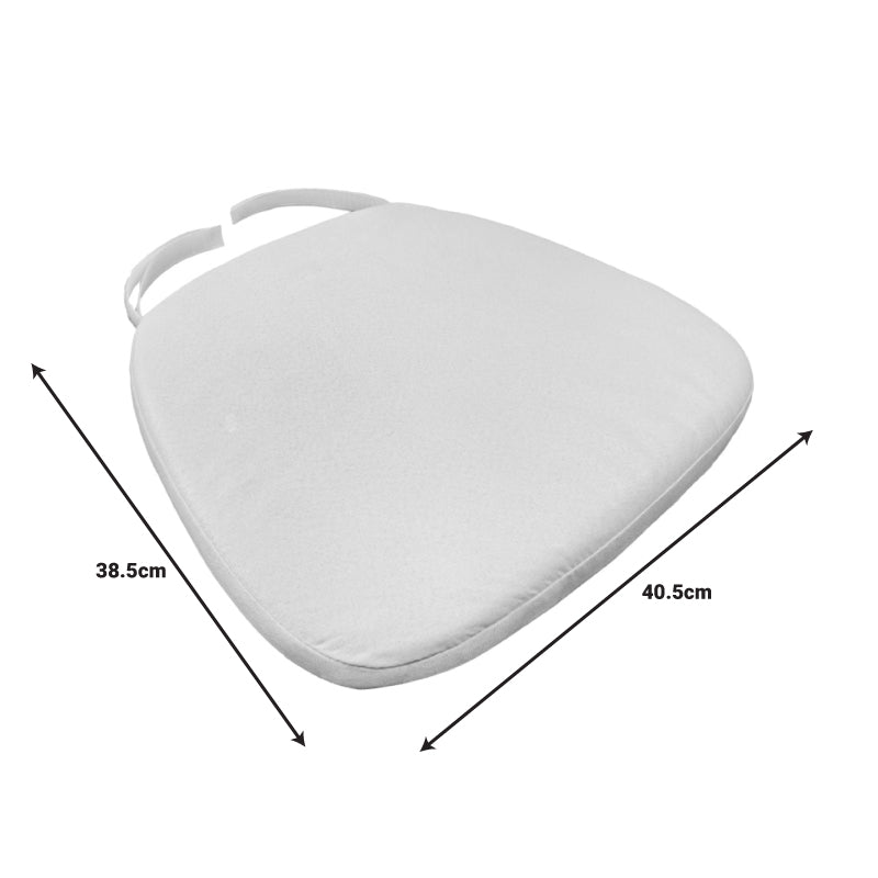 Μαξιλάρι Tiffany ύφασμα σε λευκή απόχρωση 40.5x38.5x4εκ