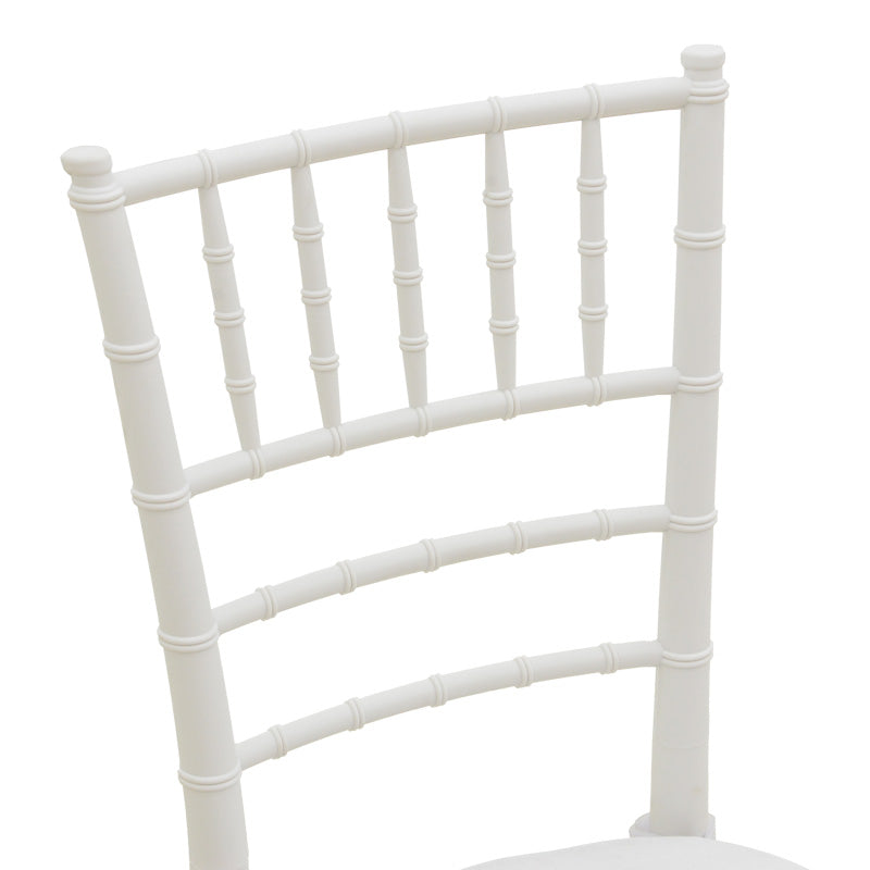 Καρέκλα Tiffany με μαξιλάρι pp σε λευκή απόχρωση 40x40x88εκ