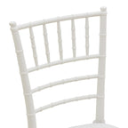 Καρέκλα Tiffany με μαξιλάρι pp σε λευκή απόχρωση 40x40x88εκ