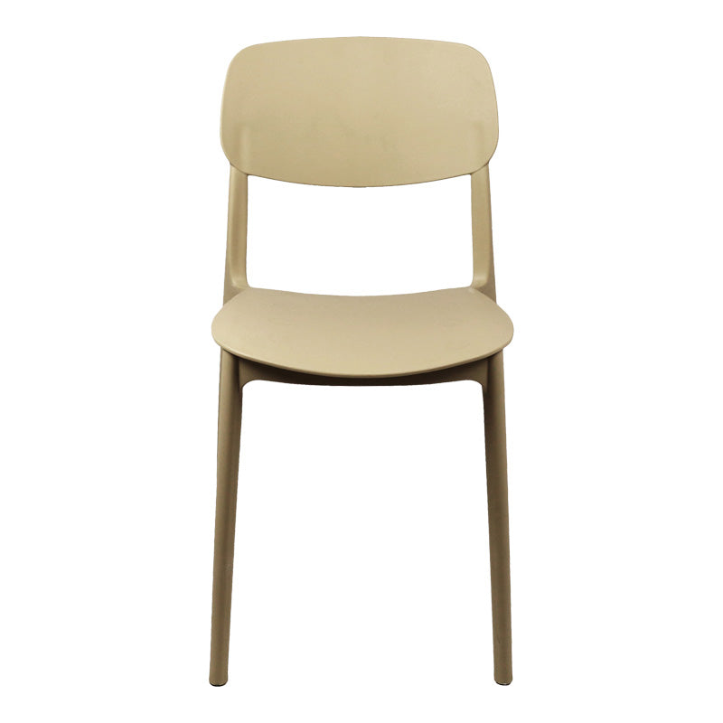 Καρέκλα Berdian στοιβαζόμενη pp σε cappuccino απόχρωση 38x49x79εκ
