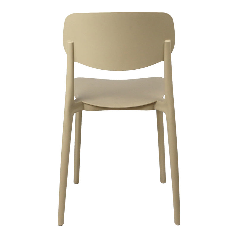 Καρέκλα Berdian στοιβαζόμενη pp σε cappuccino απόχρωση 38x49x79εκ