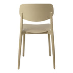Καρέκλα Berdian στοιβαζόμενη pp σε cappuccino απόχρωση 38x49x79εκ