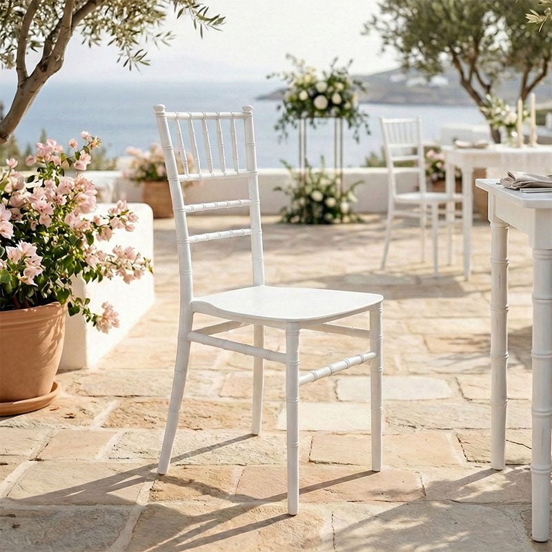 Καρέκλα Tiffany Ι pp σε λευκή απόχρωση 38.5x46.5x87εκ