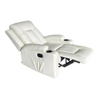 Πολυθρόνα relax Gessel PU σε κρεμ απόχρωση 80x90x98εκ