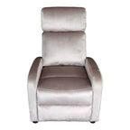 Πολυθρόνα relax Norva βελούδο σε γκρι απόχρωση 68.5x86x100εκ