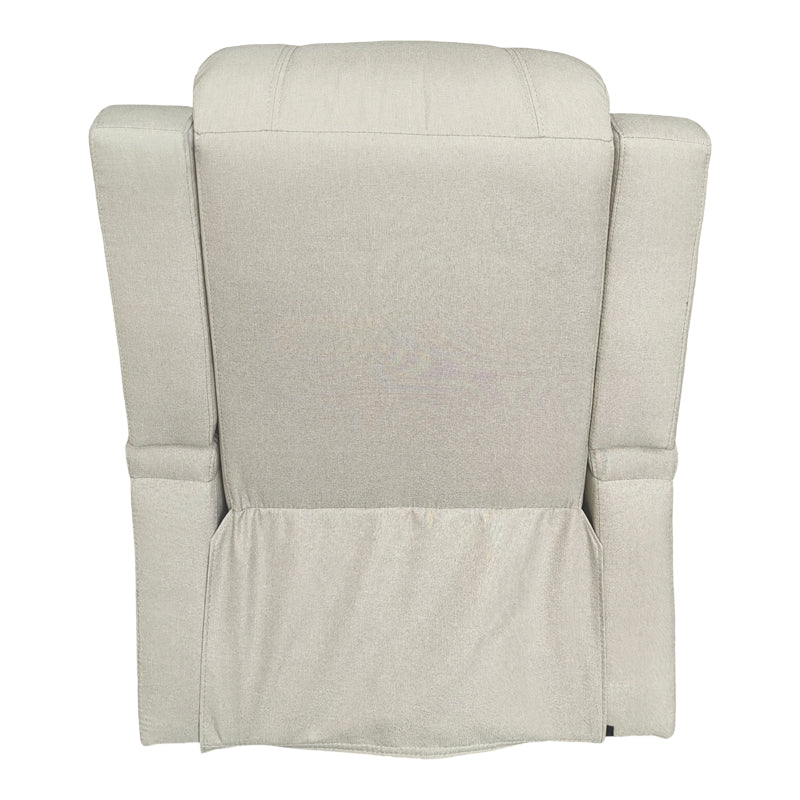 Πολυθρόνα relax με μηχανισμό massage Gessel μπεζ ύφασμα 80x90x98εκ
