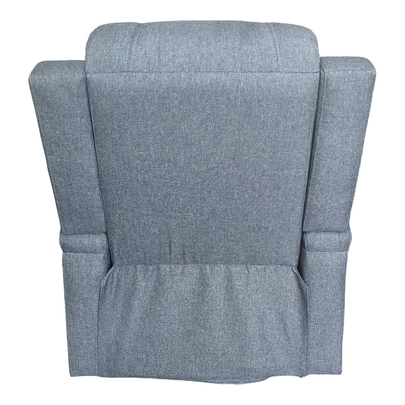 Πολυθρόνα relax με μηχανισμό massage Gessel ανθρακί ύφασμα 80x90x98εκ