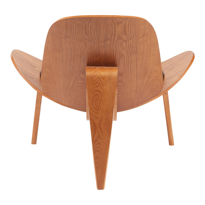 Πολυθρόνα Vilma PU μαύρο- plywood καρυδί 90x76.5x74.5εκ