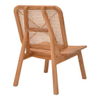 Πολυθρόνα Viborg φυσικό teak ξύλο-φυσικό rattan 60x75x87εκ