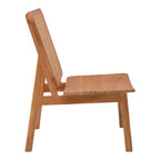 Πολυθρόνα Viborg φυσικό teak ξύλο-φυσικό rattan 60x75x87εκ