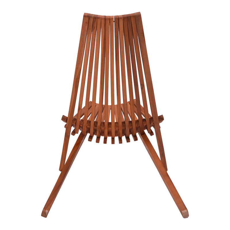 Πολυθρόνα Phoenox πτυσσόμενη φυσικό teak ξύλο 65x90x87εκ