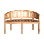 Καναπές διθέσιος Coren φυσικό teak ξύλο 130x61x87εκ