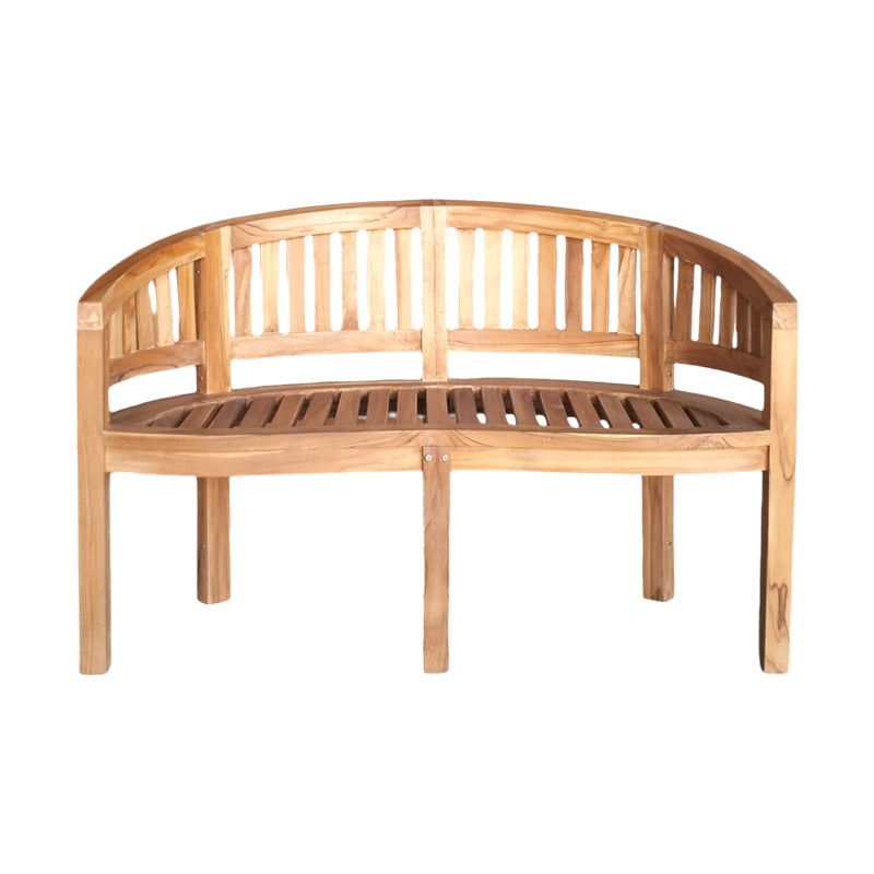 Καναπές διθέσιος Coren φυσικό teak ξύλο 130x61x87εκ