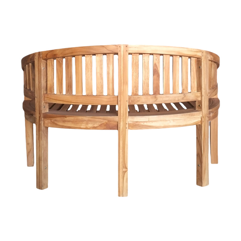 Καναπές διθέσιος Coren φυσικό teak ξύλο 130x61x87εκ