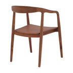 Πολυθρόνα Zonge σκελετός teak ξύλο σε καρυδί απόχρωση 54x57x76εκ