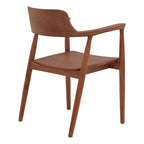 Πολυθρόνα Jambene teak ξύλο σε καρυδί απόχρωση 57x54x79εκ