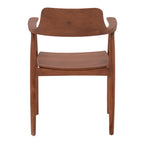 Πολυθρόνα Jambene teak ξύλο σε καρυδί απόχρωση 57x54x79εκ