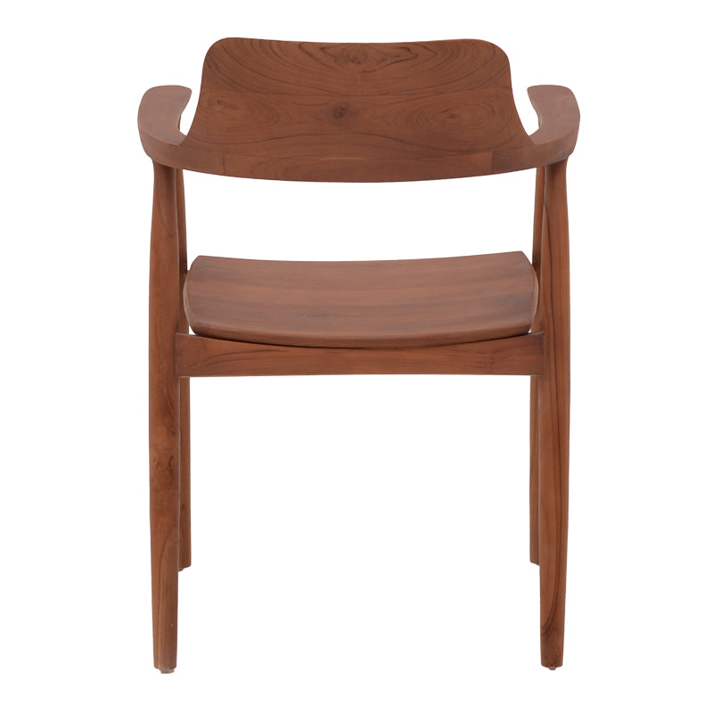 Πολυθρόνα Jambene teak ξύλο σε καρυδί απόχρωση 57x54x79εκ