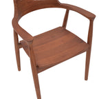 Πολυθρόνα Jambene teak ξύλο σε καρυδί απόχρωση 57x54x79εκ