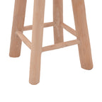 Σκαμπό Charloce teak ξύλο σε φυσική απόχρωση Φ35x62εκ