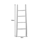 Σκάλα Morjeve teak ξύλο σε φυσική απόχρωση 45x6x150εκ