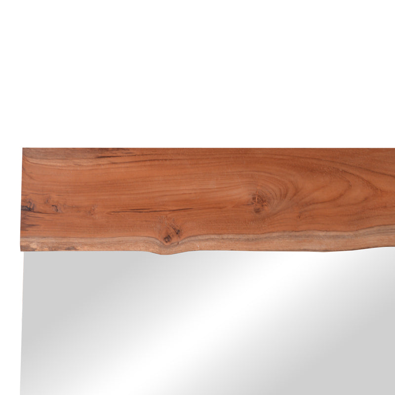 Καθρέπτης Riverine teak ξύλο σε φυσική απόχρωση 120x80x4εκ
