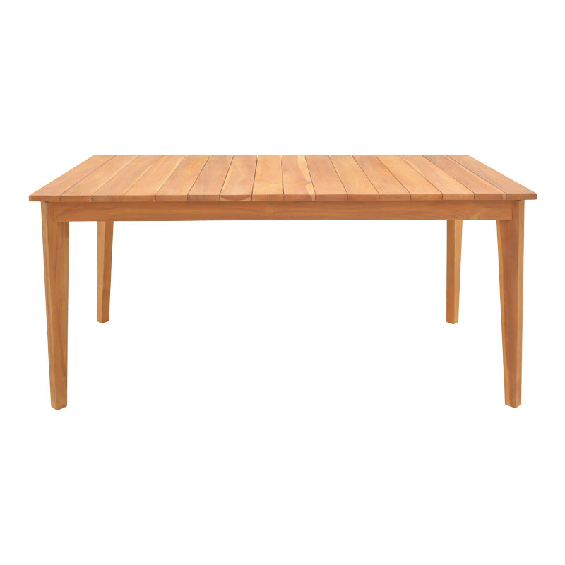 Τραπέζι Ory teak ξύλο σε φυσική απόχρωση 160x80x75εκ