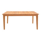 Τραπέζι Ory teak ξύλο σε φυσική απόχρωση 160x80x75εκ