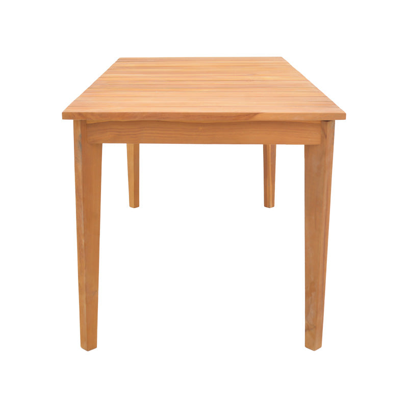 Τραπέζι Ory teak ξύλο σε φυσική απόχρωση 160x80x75εκ
