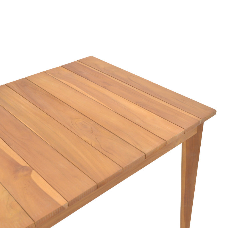 Τραπέζι Ory teak ξύλο σε φυσική απόχρωση 160x80x75εκ