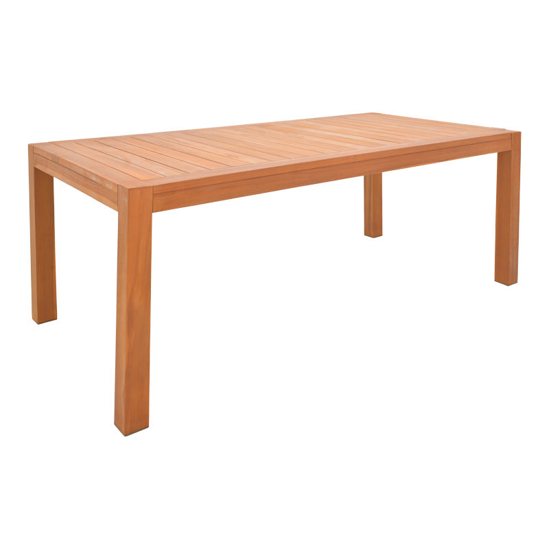 Τραπέζι Vocaly teak ξύλο σε φυσική απόχρωση 200x100x75εκ