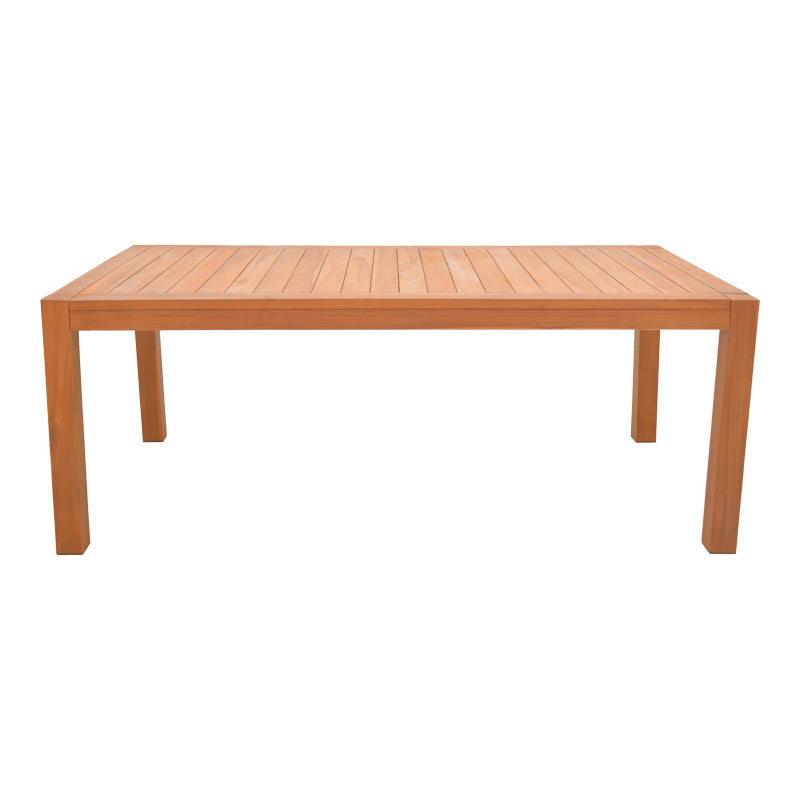 Τραπέζι Vocaly teak ξύλο σε φυσική απόχρωση 200x100x75εκ