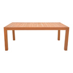 Τραπέζι Vocaly teak ξύλο σε φυσική απόχρωση 200x100x75εκ