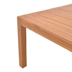 Τραπέζι Vocaly teak ξύλο σε φυσική απόχρωση 200x100x75εκ
