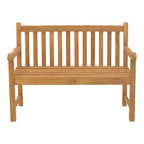 Καναπές Nat teak ξύλο σε φυσική απόχρωση 120x57x96εκ