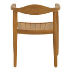 Πολυθρόνα Ganny teak ξύλο σε φυσική απόχρωση 59x56x71εκ